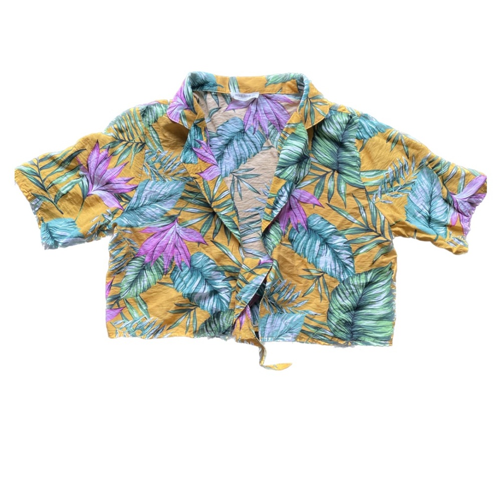 Floral Tie Crop Top